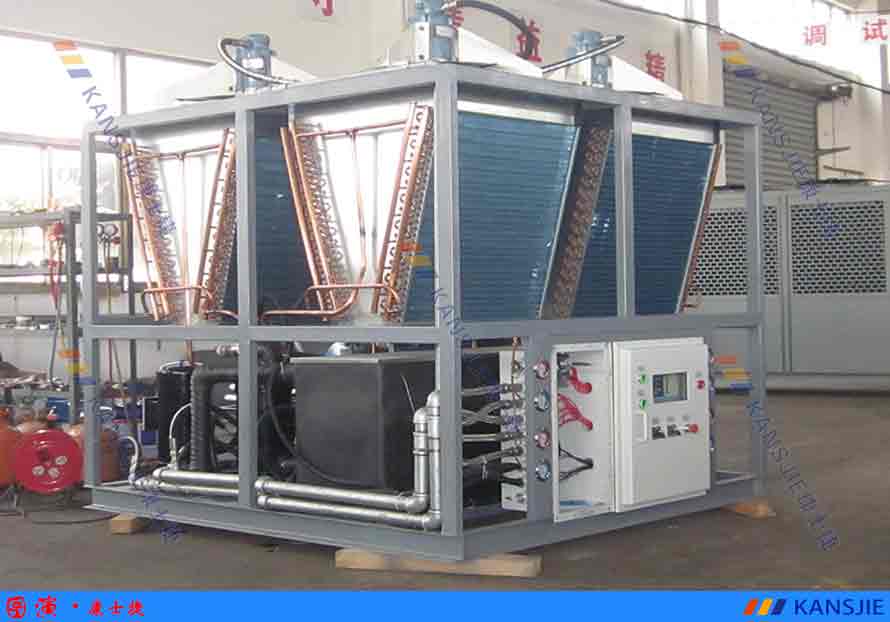 化工廠用零下20度風(fēng)冷式低溫防爆冷水機(jī)